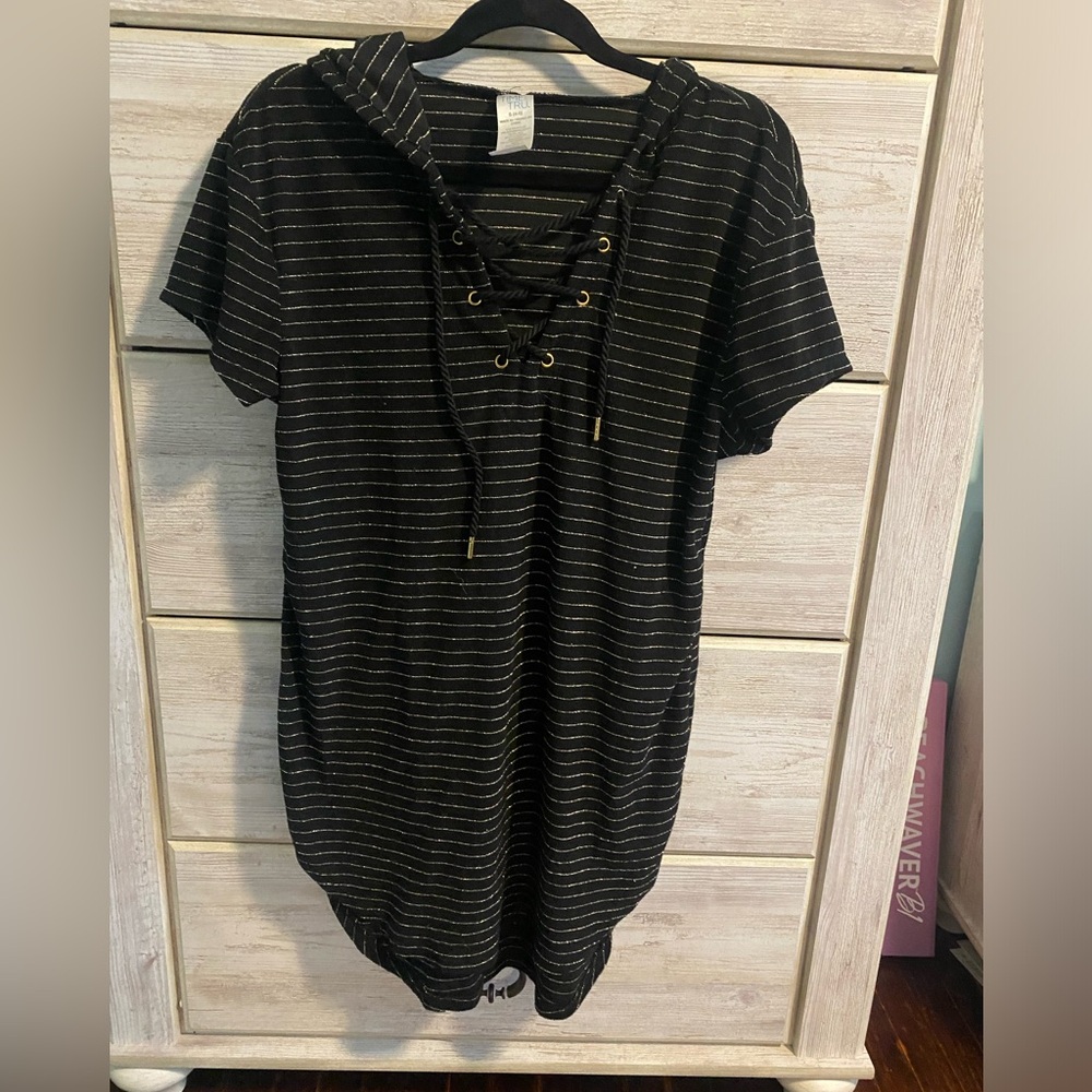 NWOT. Time & Tru bathing suit cover-up with hood